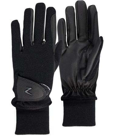 HORZE Kids Rimma Fleece-Lined Winter Horseback Riding Gloves Black - Size 6 - Buy Online on SooperMarket.com