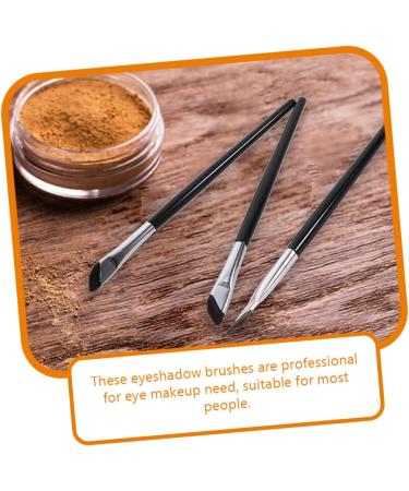 PLAFOPE 1 Set Angled Concealer Brush Eyeliner Angled Eyebrow Brush Makeup Brush Eye Brush Tool Wood Black - Buy Online on SooperMarket.com