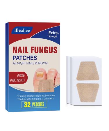 Fungal Nail Treatment - Nail Fungus Treatment for Toenail - Toe Nail Treatment Extra Strong - Nail Repair Treatment for Restores Damaged Nails - 8 Hours Nail Repair Restores Healthy Nails(32 Patches)