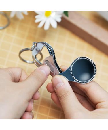 WSERE 3 Pack 3-in-1 Nail Clippers Bottle Opener Keychain - Stainless Steel Nail Trimmer Cutter for Toenail and Fingernail - Buy Online on SooperMarket.com