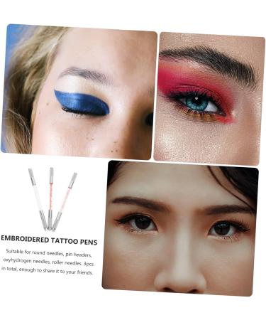 Mikinona 3pcs Fruit Embroidery Pen Pen Makeup Tool Eyebrow Microblading Kit Metal Pen Plastic - Buy Online on SooperMarket.com