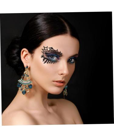 ABOOFAN Halloween Fake Eyelashes 2 Pairs eye shadow stickers false eyelashes Paper halloween eyelashes cross false eyelashes for Fluffy Eyeslash - Buy Online on SooperMarket.com