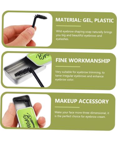 CANIGHT 3 Sets Natural Mascara Brow Shaping Soap Makeup Accessory Eyebrow Styling Soap Gel Texture - Buy Online on SooperMarket.com
