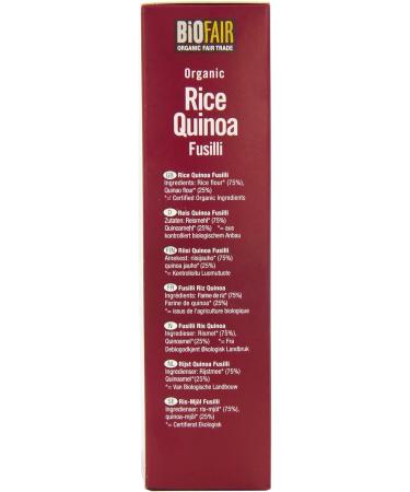 NIL Biofair Organic Fair Trade Rice Quinoa Fusilli 250g - Buy Online on SooperMarket.com