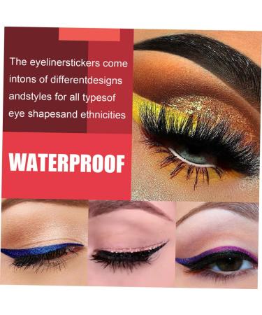 HAPINARY 28 Pairs Glitter Eyeliner Eyeline Strip Sticker Eye Makeup Sticker Fake Eyeliner Stickers Plastic 1 count (Pack of 1) As Shown 1 - Buy Online on SooperMarket.com