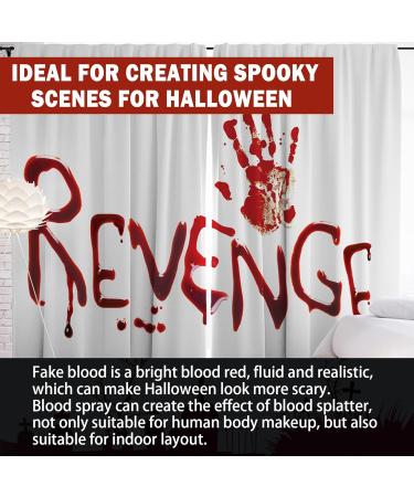 Realistic Halloween Fake Blood Spray & Gel Kit | Edible Washable SFX Makeup for Cosplay Zombie & Vampire Essentials - Buy Online on SooperMarket.com