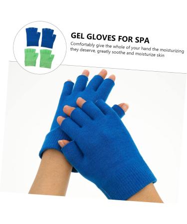 HAPINARY 2 Pairs Gel Gloves Hydrating Gloves Moisturizing Sleeping Gloves Skin Care Dry Skin Gloves Moisturizing Gloves Half Finger Moisturizing Hand Gloves Knitting Lotion Miss Daily Use 16X13X1CM - Buy Online on SooperMarket.com