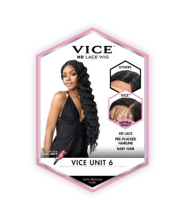 Sensationnel Vice Lace Front Wig - HD Transparent Lace, Pre-plucked Hairline, Babyhair, 5 Inch Deep Part | Vice Unit 06 (1B) - Buy Online on SooperMarket.com