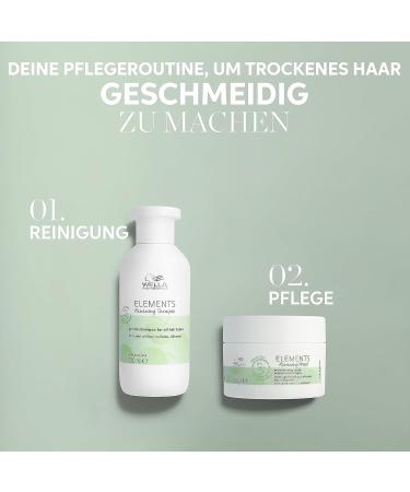 Wella Professionals Elements Renewing Mask - Repairing Hair Mask for Dry & Damaged Hair - Antioxidant & Olive Essence - 500ml - Buy Online on SooperMarket.com