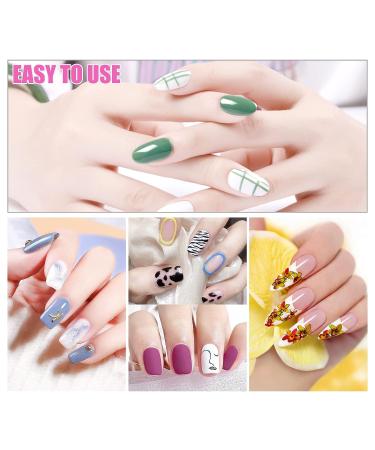 Sularpek 5 Pcs Nail Art Liner Brushes Set for Professional UV Gel Painting - Rhinestone Handle Design Brush Pen for Nail Art - Buy Online on SooperMarket.com
