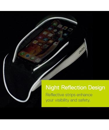 Waterproof Bike Handlebar Bag for Phone - Top Tube Cycling Accessory for Safety & Convenience - Reflective Material for Mountain and Road Bikes - Buy Online on SooperMarket.com