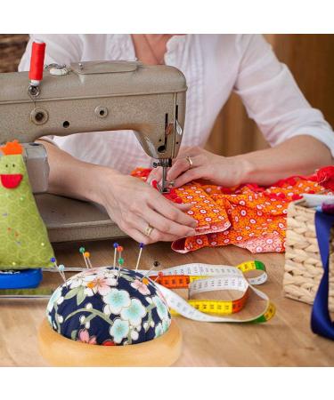 Japanese Style Wooden Base Pin Cushion for Sewing and Crafting - Buy Online on SooperMarket.com
