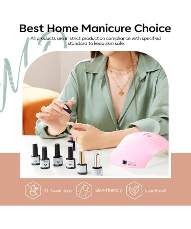 Modelones Gel Nail Kit 28 Colors Fall Winter Gel Nail Polish Set with Lamp - DIY Home Nail Curing Kit for Women - Buy Online on SooperMarket.com