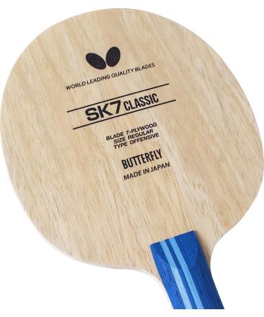 Butterfly SK7 Classic Table Tennis Blade - Professional 7-ply All-Wood Blade | Made in Japan | FL and ST Shakehand Handle Styles - Buy Online on SooperMarket.com