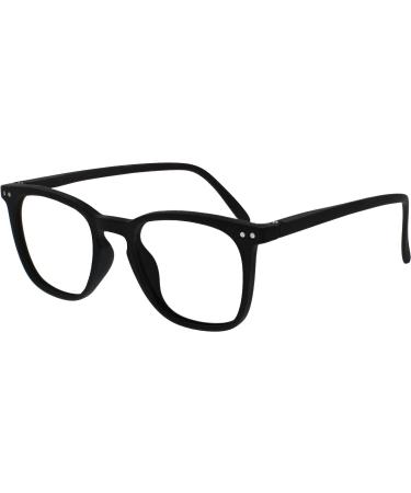 Opulize Bex Fern Glasses - Large Designer Frame Scratch-Resistant Black Men's Eyewear M64-1 -2.50 Diopters - Buy Online on SooperMarket.com