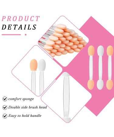 50 Disposable Eye Shadow Applicators - Dual-Sided Black Sponge Brushes for Women & Girls - Perfect Eye Makeup Tools - Buy Online on SooperMarket.com