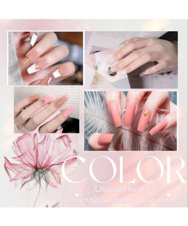 Mobray Poly Nail Gel Kit - 6 Color Extension Set with Nail Forms and Slip Solution - Professional Nail Art Starter Gifts for Women - Buy Online on SooperMarket.com