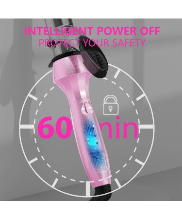 DAN Technology 1-Inch Titanium Curling Iron - Dual Voltage Travel Hair Curler in Pink | International Shipping Available - Buy Online on SooperMarket.com