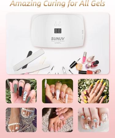 SUNUV 36W UV LED Gel Nail Lamp with Sensor, LCD Screen and 30s/60s Timer - Buy Online on SooperMarket.com