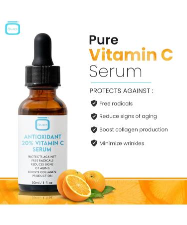OMIC Antioxidant Vitamin C Serum | Helps to Moisturize Skin Boost Skin Collagen | Brighten Hydrate & Plump Skin | Anti Aging & Wrinkle Facial Serum | 1 fl oz / 30 ml - Buy Online on SooperMarket.com