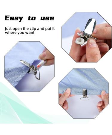 MELOTOUGH 1 Inch Plated Suspender Clips Pacifiers Clips with Plastic Gripping Teeth(5 PCS) - Buy Online on SooperMarket.com