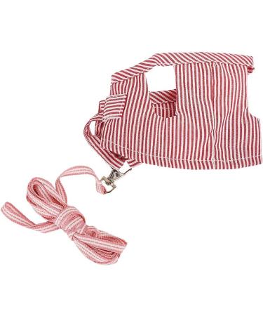 YJZQ Guinea Pigs Safety Harness Adjustable Stripe Pet Harness Vest Lead Rope for Rats Iguana Hamster Ferrets Small Animal Pet Training or Walking red - Buy Online on SooperMarket.com
