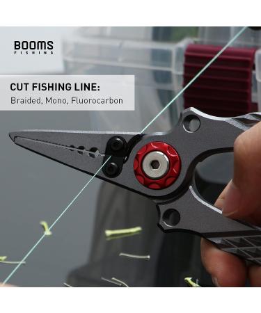 Booms Fishing X02 Aluminium Saltwater Fishing Pliers Kit - Hook Remover, Split Ring Pliers, Braided Line Cutters - X12_7 inch_Gun Color - Buy Online on SooperMarket.com