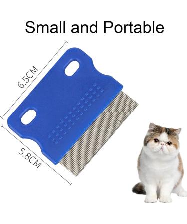 Flea Comb for Dogs and Cats - Stainless Steel Fine Tooth Grooming Tool for Tear Stains, Fleas, Lice - Pet Grooming Comb - Buy Online on SooperMarket.com