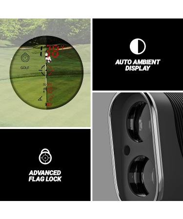 Blue Tees Golf Series 3 Max Laser Rangefinder - 900 Yards Range, Slope Switch, Magnetic Strip - Flag Lock, Pulse Vibration, 7X Magnification - Black - Buy Online on SooperMarket.com