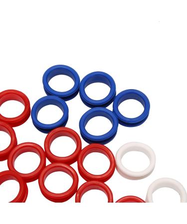 Dacvgog 50 Pieces of Silicone Finger Rings for Any Scissors Insert Hair Cutting Styling Tools Accessories Mixing Colors - Buy Online on SooperMarket.com