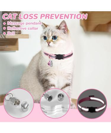 Cat Harness and Lead Set Adjustable Reflective Stripe Cat Kitten Walking Vest with Leash Cat Collar Escape Proof Soft Mesh Vest Harness and Lead for Small Medium Cats Pets Walking S Pink - Buy Online on SooperMarket.com