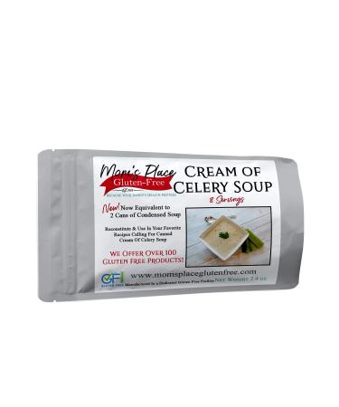 Moms Place Gluten Free & Dairy Free Cream of Celery Soup Mix, Equal to 2 Cans of Condensed Soup 2.4 oz 2.4 Ounce (Pack of 1)