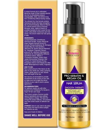 St Botanica Pro Keratin Argan Oil Hair Serum 120Ml - Buy Online on SooperMarket.com
