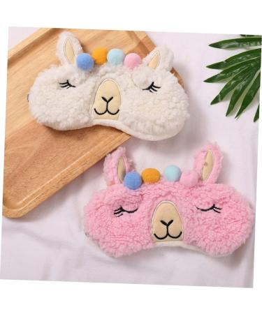 Gatuida 4 Pcs Sherpa Fleece Eye Masks | Cozy Sleep Masks for Adults & Kids | Travel Blindfolds & Eye Patches - Buy Online on SooperMarket.com