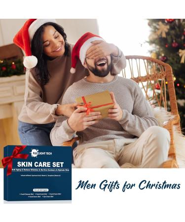 Men's Anti-Aging Skin Care Kit - Reduce Wrinkles & Hydrate | Unique Gift for Him - Perfect for Christmas Stocking Stuffers - Buy Online on SooperMarket.com