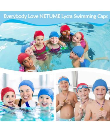 Buy Comfortable Bathing Caps for Kids & Adults - 2-Pack Elastic Swim Caps with Earplugs & Nasal Clip - Buy Online on SooperMarket.com