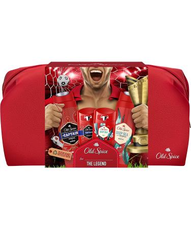 Old Spice Footballer Gift Bag - Men's Deodorant Stick and Shower Gel Set for Him | Christmas Giftset for Dad and Teenage Boys with Free Wash Bag - Buy Online on SooperMarket.com