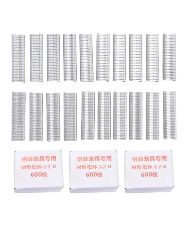 Lckiioy Type M Nail Ring Pliers Type M Nail Ring Pliers Type M Nail Ring Pliers Thickened for Manual Tying (M Nail +2400Clips)