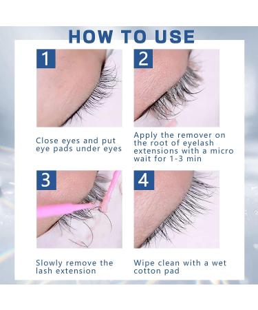Strawberry-White Eyelash Extensions Remover Cream | Low Irritation Adhesive Remover for Sensitive Eyes (5g) - Fast Action - Buy Online on SooperMarket.com