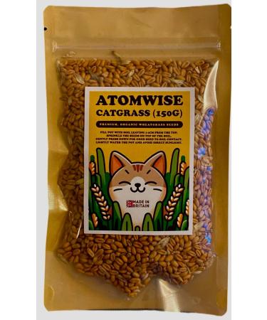 Organic UK Grown Cat Grass Seeds 150g - Indoor and Outdoor Use for Cats - Buy Online on SooperMarket.com