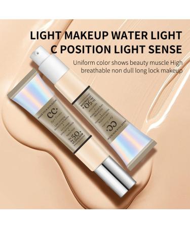 CC Cream Foundation SPF 50+ Anti-Redness Brightening Medium Tone, Natural Glowy Finish - Buy Online on SooperMarket.com