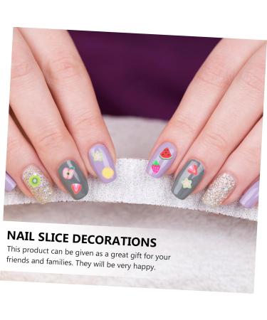 Beavorty 24 Boxes Fruit Slice DIY Manicure Space Beads Nail Art 3d Fruit Slices Fruit Nail Art Slices Earring Making Charms Stuffing 3d Nail Stickers Fruit Nail Slices Set Polymer Clay - Buy Online on SooperMarket.com