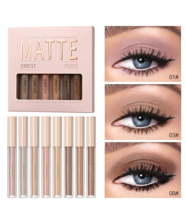 URQT 8 Colors Liquid Matte Eyeshadow Set - High-pigmented, Long Lasting Eye Makeup Kit - Buy Online on SooperMarket.com