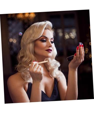Mikinona Portable Lip Brush Lipstick Lip Brush for Women Makeup Brush for Women Lip for Women Lip Women Makeup Tools Lip Balm Applicator Lip Makeup Telescopic Lip Gloss Aluminum 13.40X0.90X0.90CM Golden - Buy Online on SooperMarket.com