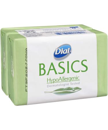 Dial Basics Hypoallergenic Bar Soap â€“ Gentle Skin Care, 2 Count Pack - Buy Online on SooperMarket.com
