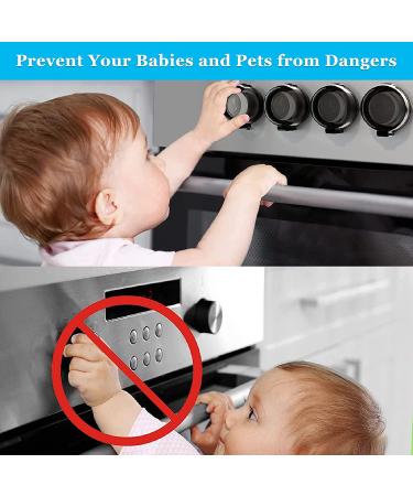 OFYDNR Stove Knob Covers for Child Safety  (5+1 Pack) Baby Safety Gas Stove Knob Covers Protection Locks with Oven Childproof Lock for Kids Child Proofing - Buy Online on SooperMarket.com