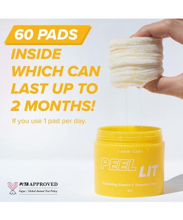 I Dew Care Face Peel Pads - Peel Lit with Citric Acid & Vitamin C - 60 Count - Buy Online on SooperMarket.com