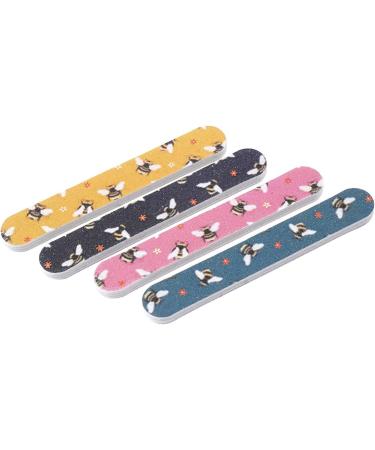 CGB Giftware | Set of 4 Assorted Bee Designed Matchbox Nail Files | Double Sided | 8 in each box | Beauty Gift | Handbag Accessory | Gift Box | The Beekeeper | GB03897 - Buy Online on SooperMarket.com