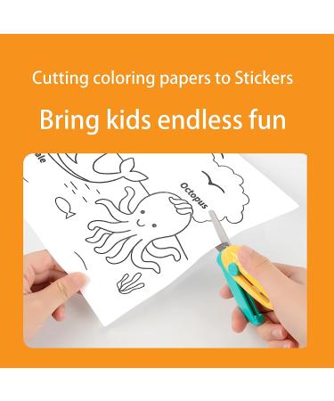 Kids Coloring Paper Roll - Toddler Drawing Paper Roll for Clean Sticky Wall Painting - 120 * 11.8 Inch Animal Design Stickers Set - Buy Online on SooperMarket.com