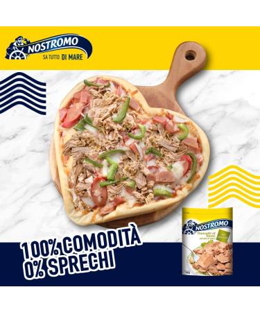 NOSTROMO Slices Tuna In Olive Oil Envelope Kg.1 Seasoning - Made In Italy - Buy Online on SooperMarket.com